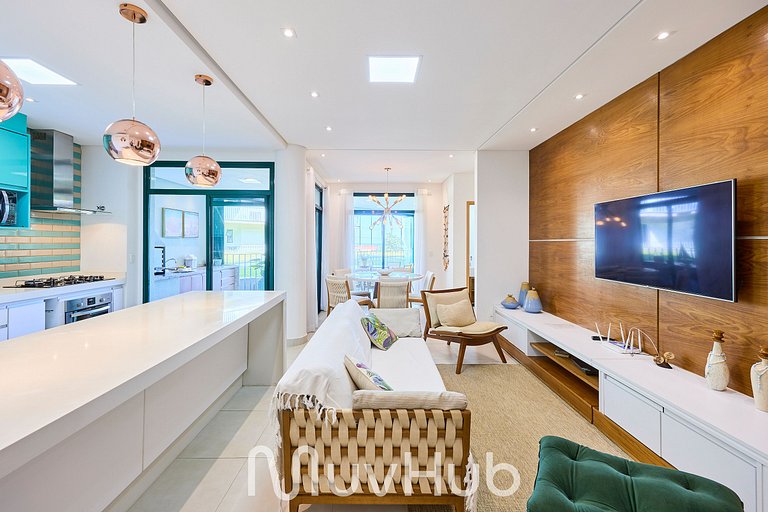 Apartamento de Frente Mar Reserva DNA - REF JS51H