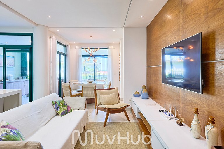 Apartamento de Frente Mar Reserva DNA - REF JS51H
