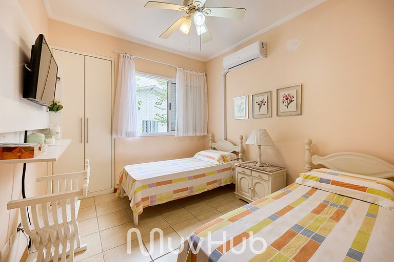 Apto Pé na Areia com Piscina e 3Q - REF HY02J