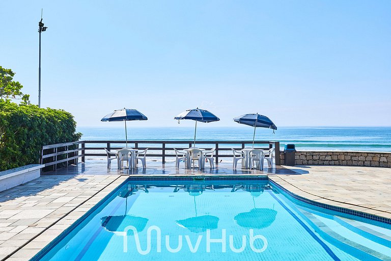 Apto Pé na Areia com Piscina e 3Q - REF HY02J