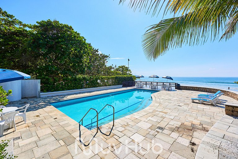 Apto Pé na Areia com Piscina e 3Q - REF HY02J