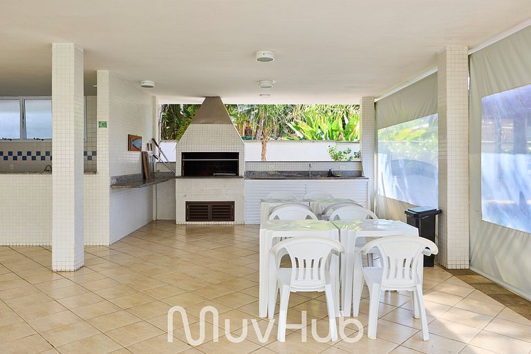 Apto Pé na Areia com Piscina e 3Q - REF HY02J