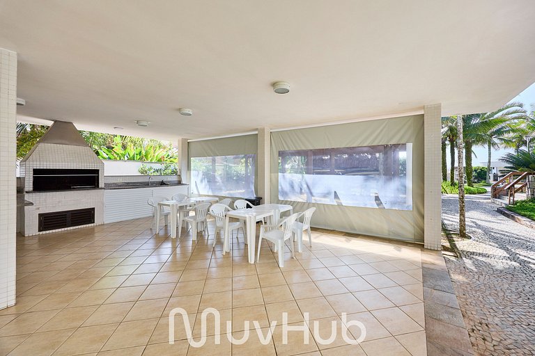 Apto Pé na Areia com Piscina e 3Q - REF HY02J