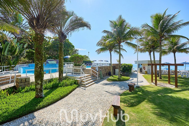 Apto Pé na Areia com Piscina e 3Q - REF HY02J